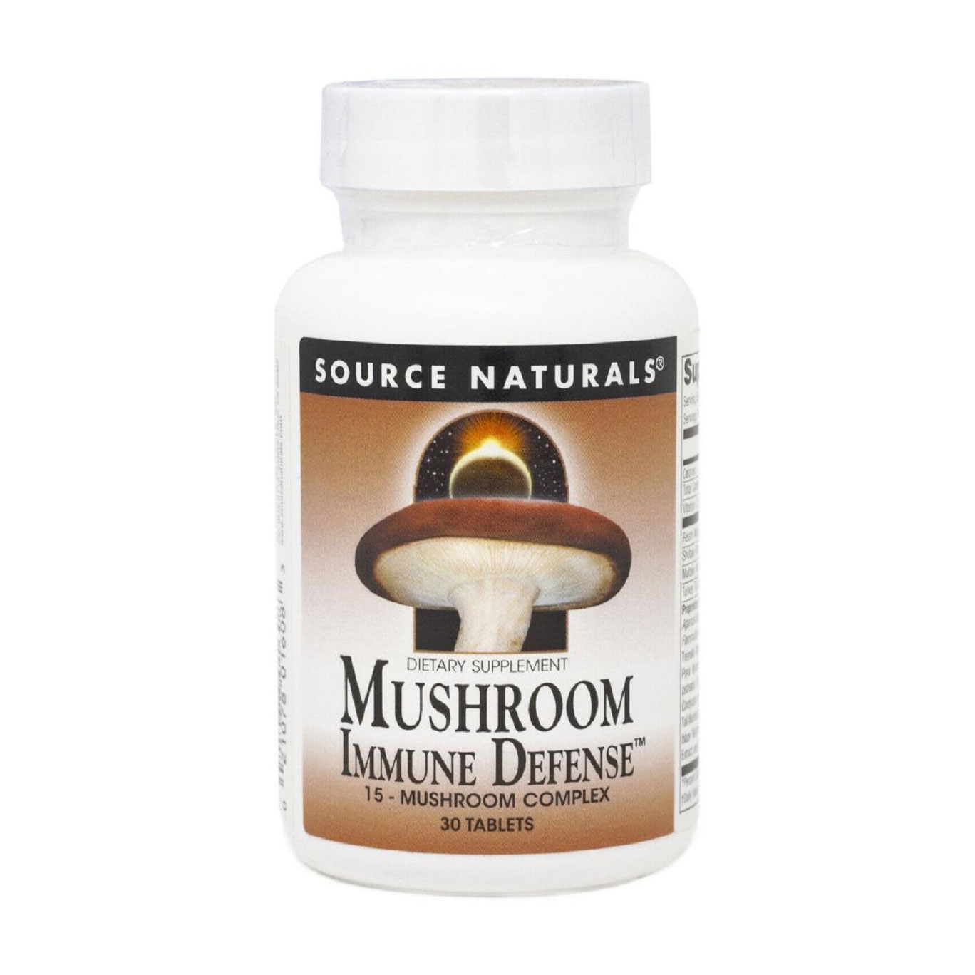 Комплекс з 15 різновидів грибів Source Naturals Mushroom Immune Defense, 30 таблеток